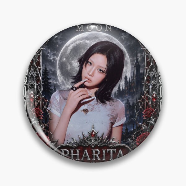 Item preview, Elegant Pharita BABYMONSTER Gothic Moon Fanmade Artwork designed and sold by Valereekmerch.