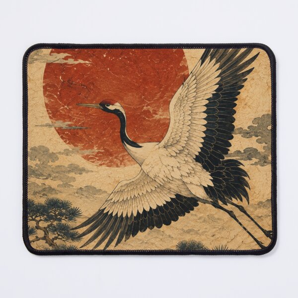 Item preview, Rising Crane Over Japan designed and sold by Silent Japan Studio.