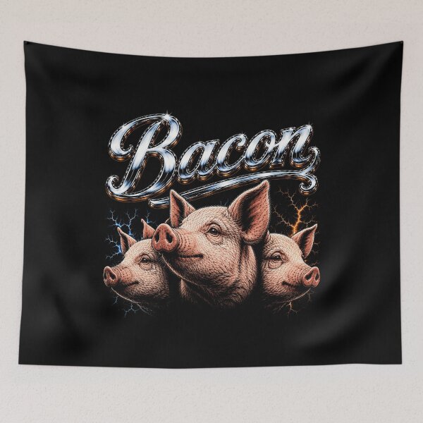 Item preview, Bacon Lovers Design with Fun Pig Illustrations Zoo designed and sold by rafaeltto.