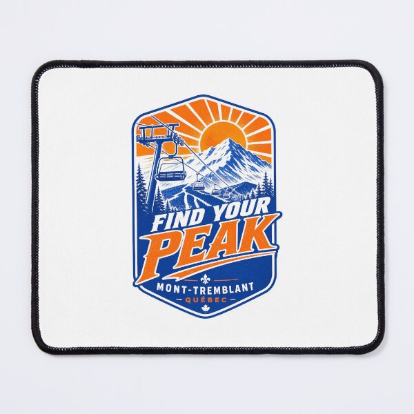Item preview, Mont-Tremblant Retro Ski Badge – Find Your Peak – Vintage Quebec Adventure Art designed and sold by bobscraze.