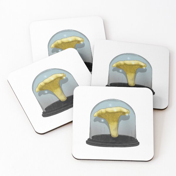 Item preview, Chanterelle Mushroom Specimen in Glass Dome designed and sold by CurioBotanical.