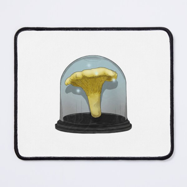 Item preview, Chanterelle Mushroom Specimen in Glass Dome designed and sold by CurioBotanical.