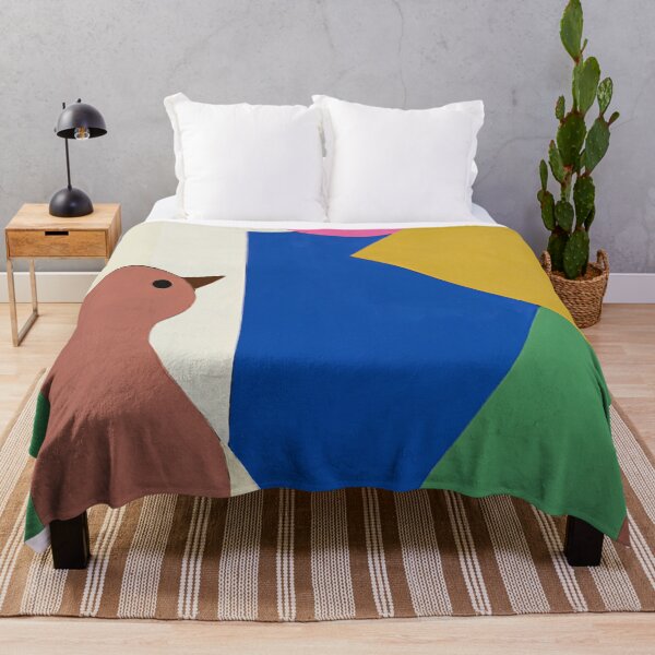 Item preview, Abstract Geometric Bird Art – "Bird Among Bold Shapes" designed and sold by Filora Atelier | Bird Art.