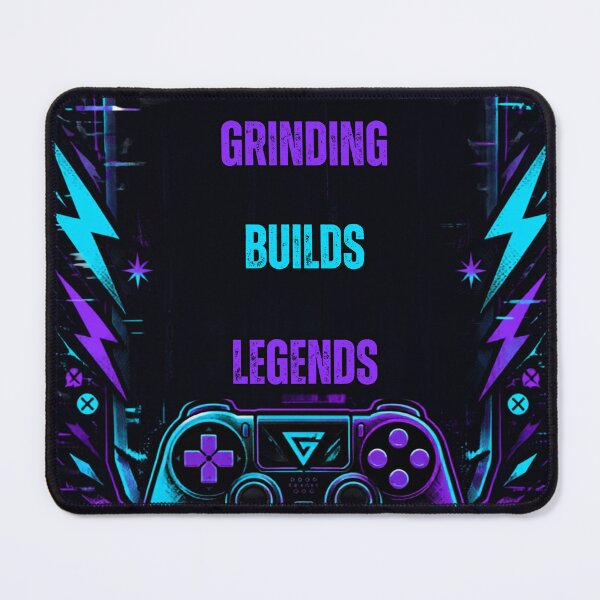 Item preview, Grinding Builds Legends Gaming T-Shirt | Neon Gamer Controller Retro Esports Design designed and sold by Goyito Oficial.