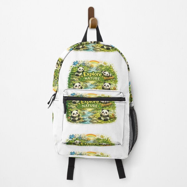 Item preview, Explore Nature Panda Sticker | Cute Panda Forest Sticker | Wildlife Adventure Decal | Nature Lover Laptop Sticker | Outdoor Aesthetic Gift designed and sold by Ishratparween11.