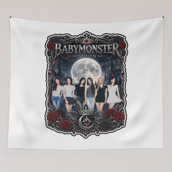 Item preview, Bareface BABYMONSTER Moon Collage Merch designed and sold by Valereekmerch.