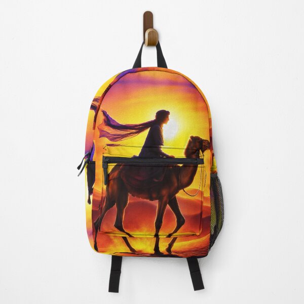Item preview, Desert Traveler at Sunset – Camel Rider Silhouette Art designed and sold by RamyGallery.