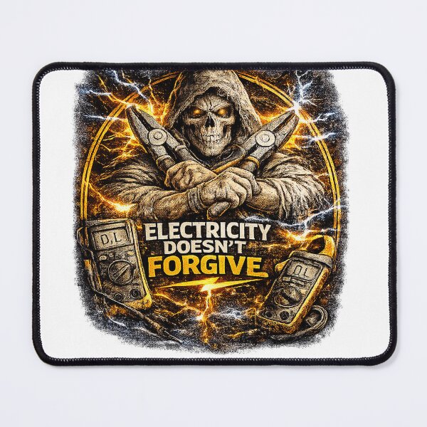 Item preview, "Electricity Doesn't Forgive Skeleton Lineman Design" designed and sold by juliorivera46.