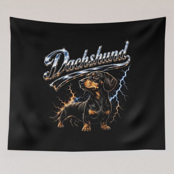 Item preview, Bold Dachshund Design with Lightning Effects designed and sold by rafaeltto.