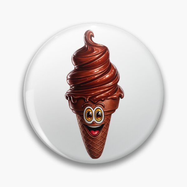Item preview, chocolate ice cream cone cartoon designed and sold by Scott Hayes.