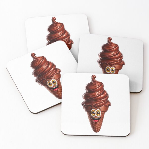 Item preview, chocolate ice cream cone cartoon designed and sold by Scott Hayes.