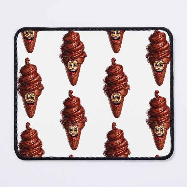 Item preview, chocolate ice cream cone cartoon designed and sold by Scott Hayes.