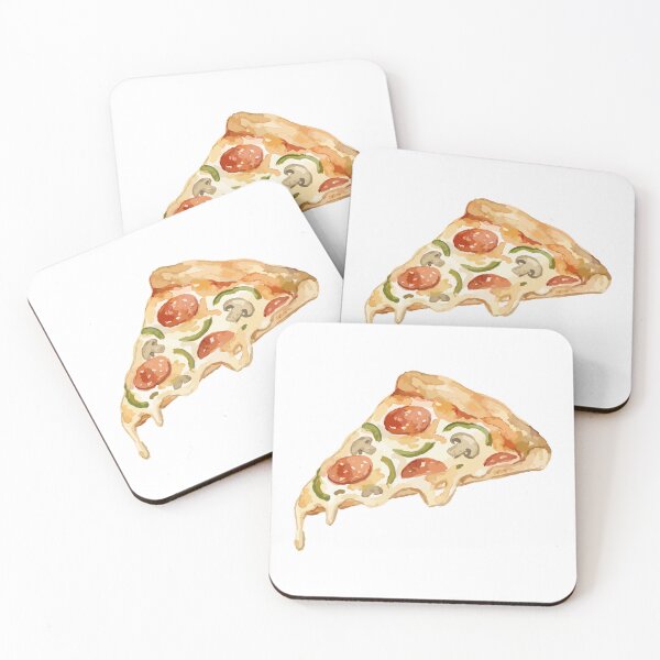 Item preview, Veggie pizza slice - hot food design designed and sold by Pace & Layer.