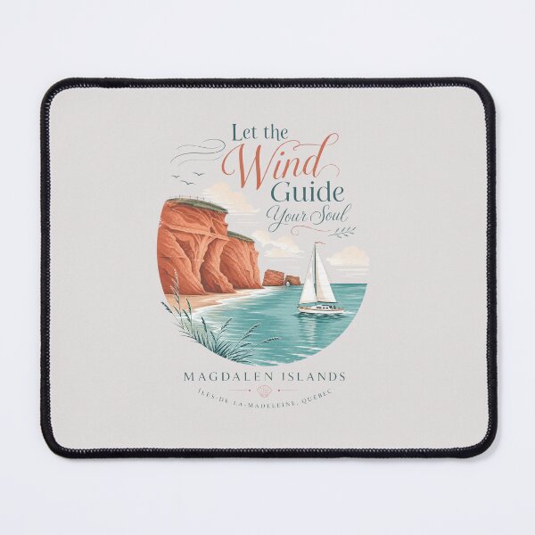 Item preview, Magdalen Islands Breezy Coastal Boho – Let the Wind Guide Your Soul – Island Escapism Art designed and sold by bobscraze.