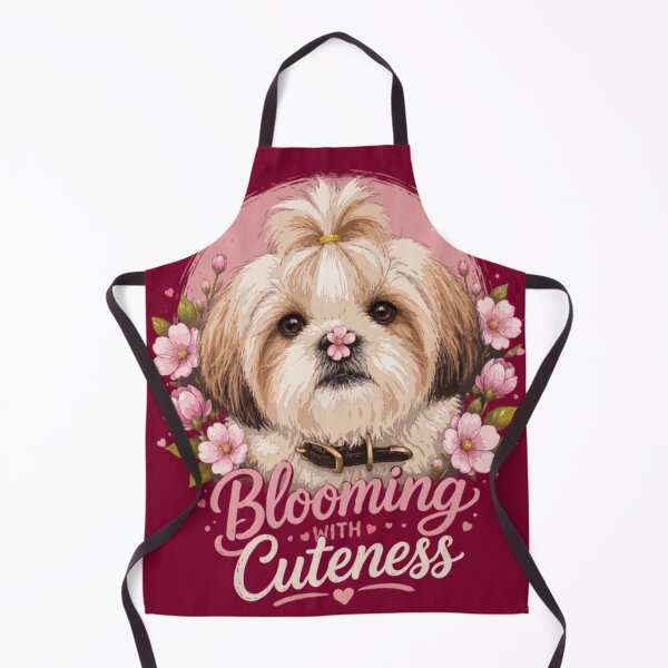 Item preview, Blooming With Cuteness – Cute Shih Tzu Floral Dog Lover Design designed and sold by PawsAndPallette .