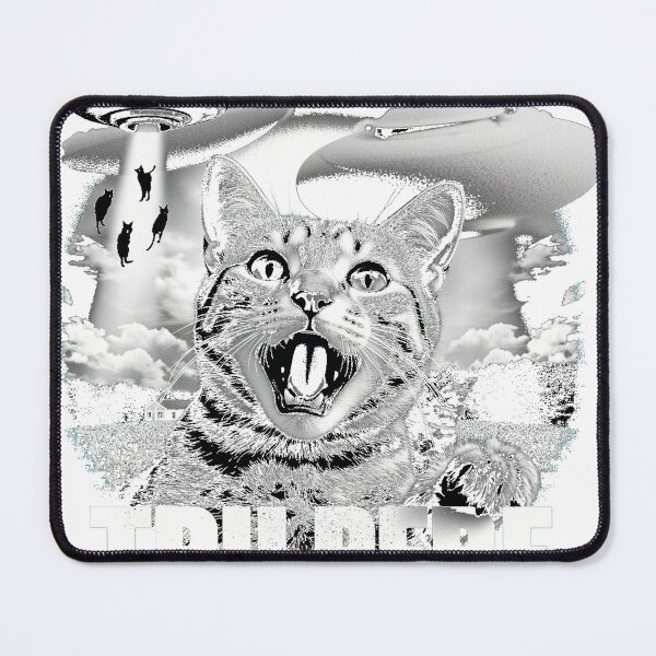 Item preview, Cat UFO Abduction Selfie Funny Farm Field designed and sold by icm4639.
