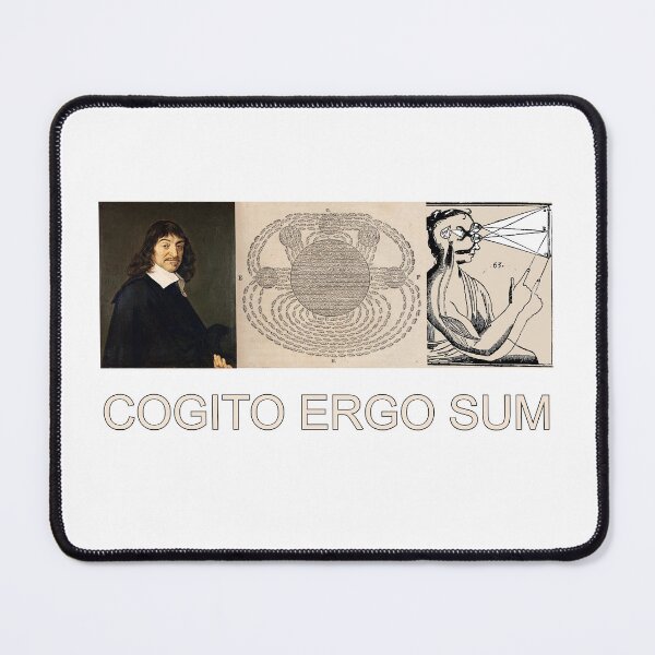 Item preview, Descartes "Cogito Ergo Sum" designed and sold by The I-Theist Institute Store.