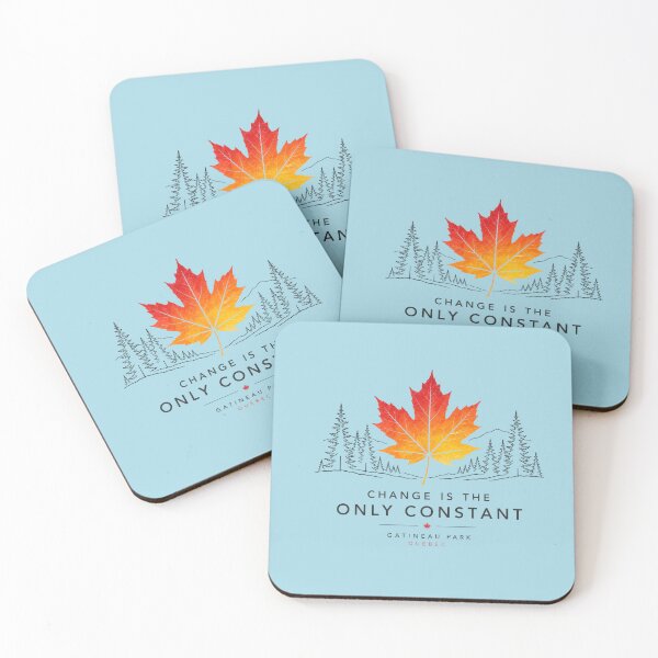Item preview, Gatineau Park Autumn Minimalist – Change is the Only Constant – Seasonal Forest Art designed and sold by bobscraze.