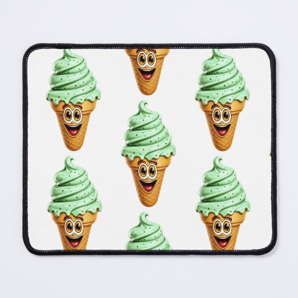 Item preview, Mint Chocolate Chip Ice Cream Cone Cartoon designed and sold by Scott Hayes.