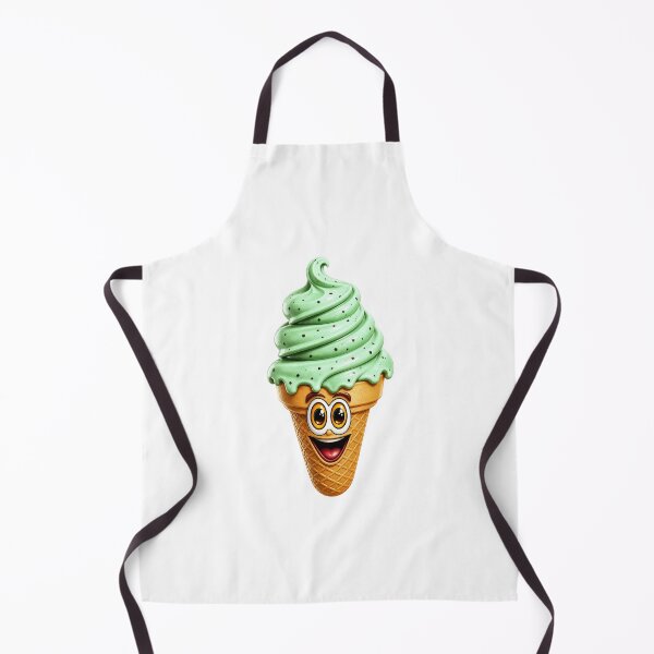 Item preview, Mint Chocolate Chip Ice Cream Cone Cartoon designed and sold by Scott Hayes.
