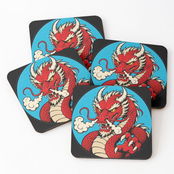Item preview, Red Chinese Dragon Skate Style Graphic Illustration designed and sold by obstinator.