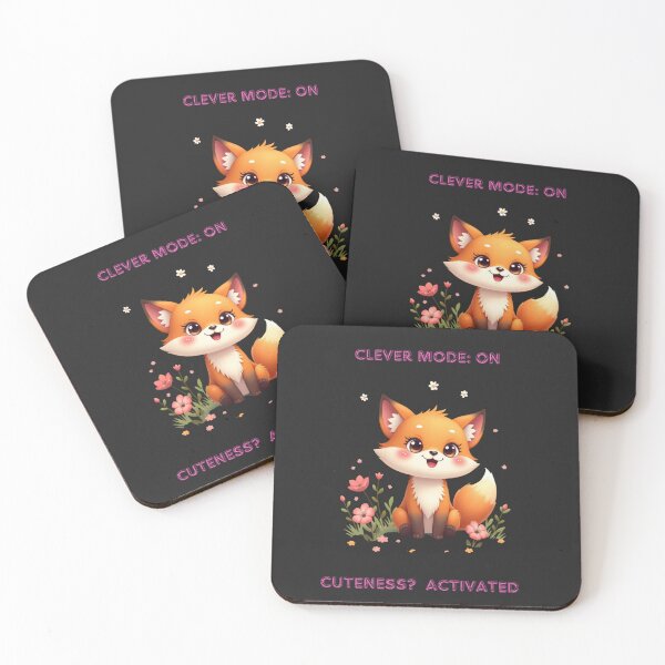 Item preview, Clever Fox – Cuteness Activated designed and sold by TetelestaiWeave.