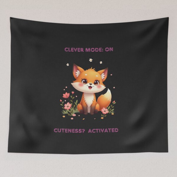 Item preview, Clever Fox – Cuteness Activated designed and sold by TetelestaiWeave.