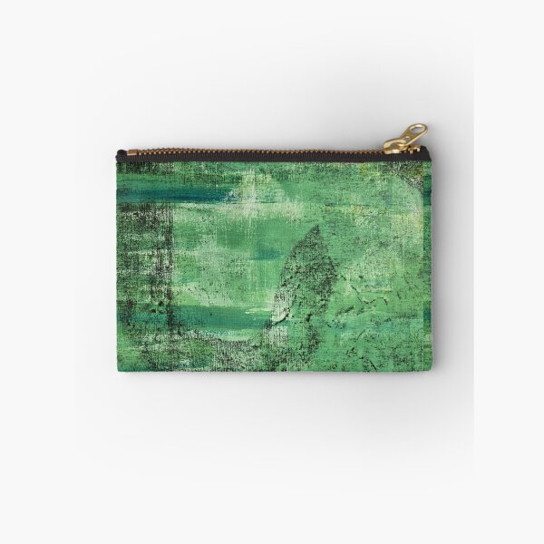Item preview, The Path of Intuition Green Acrylic Painting Charcoal Drawing designed and sold by LaurenMyersArtist.