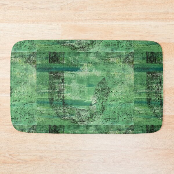 Item preview, The Path of Intuition Green Acrylic Painting Charcoal Drawing designed and sold by LaurenMyersArtist.