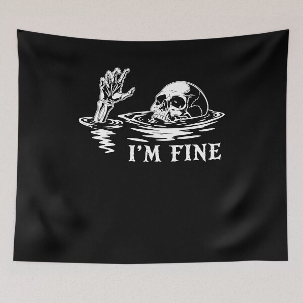 Item preview, I'm Fine  - Skeleton designed and sold by ellapaintcoast.
