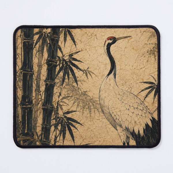 Item preview, Graceful Crane in Bamboo Grove designed and sold by Silent Japan Studio.