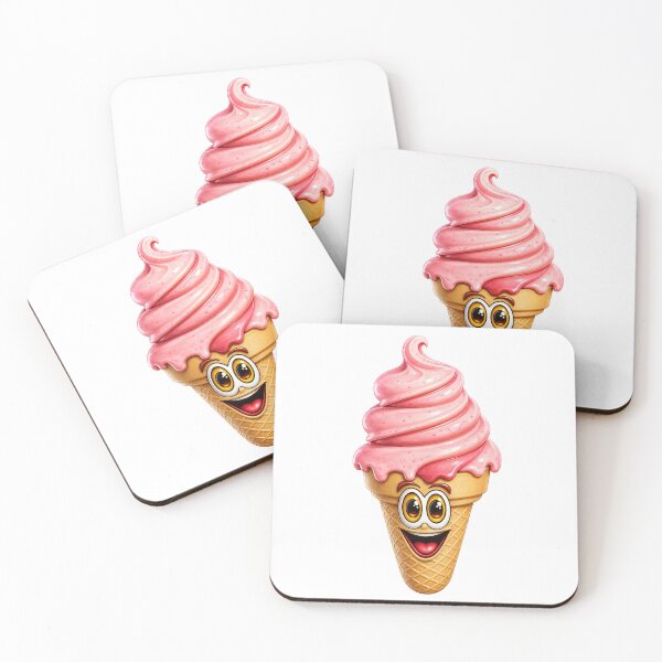 Item preview, Strawberry Ice Cream Cone Cartoon designed and sold by Scott Hayes.