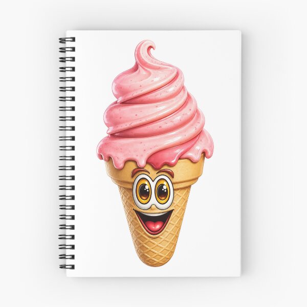 Item preview, Strawberry Ice Cream Cone Cartoon designed and sold by Scott Hayes.