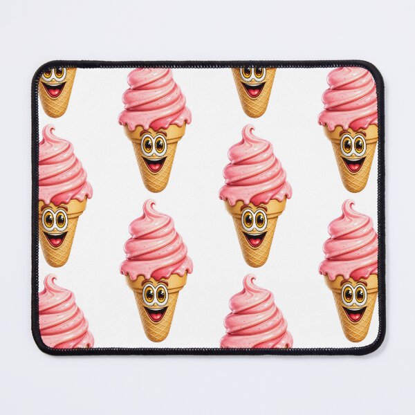 Item preview, Strawberry Ice Cream Cone Cartoon designed and sold by Scott Hayes.