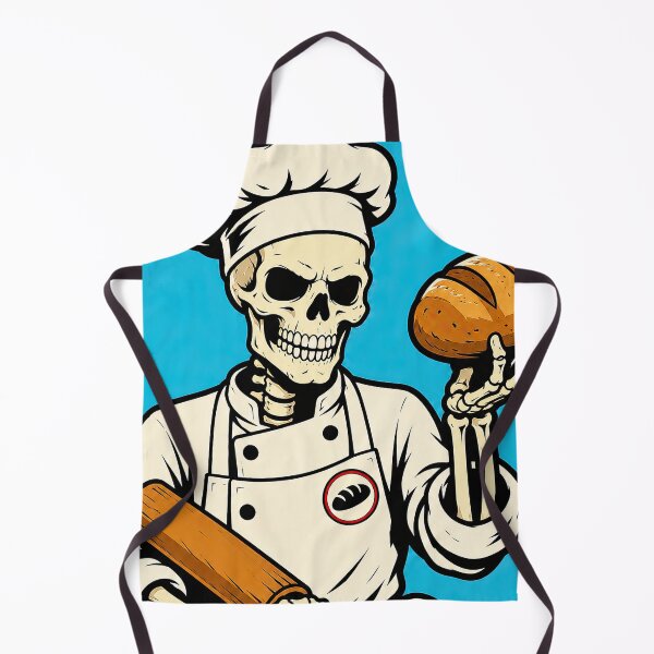 Item preview, Skeleton Baker Skull Illustration Retro Skate Style designed and sold by obstinator.