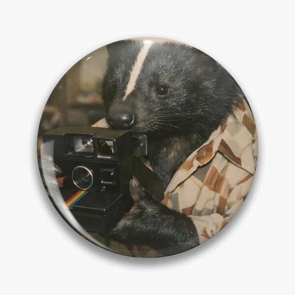 Item preview, Furry Animal with a Vintage Camera Wall Art | Nostalgic Wildlife Photographer Portrait | Retro Photography Aesthetic Vintage Print designed and sold by PaintedPixels01.