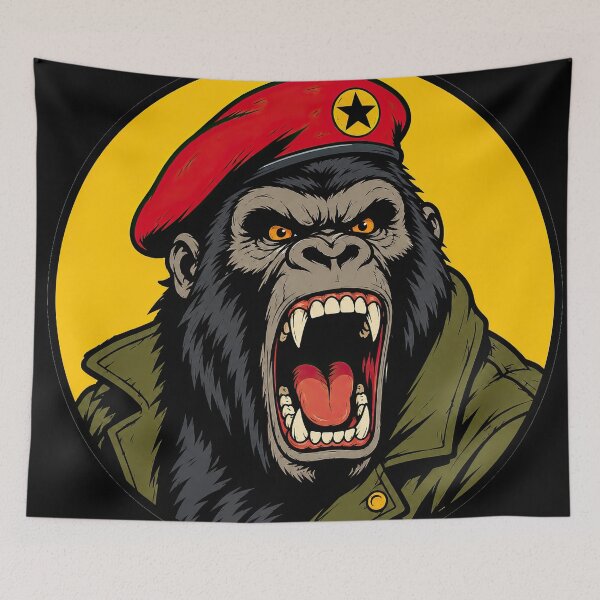 Item preview, Screaming Gorilla Mascot Skate Style Illustration designed and sold by obstinator.