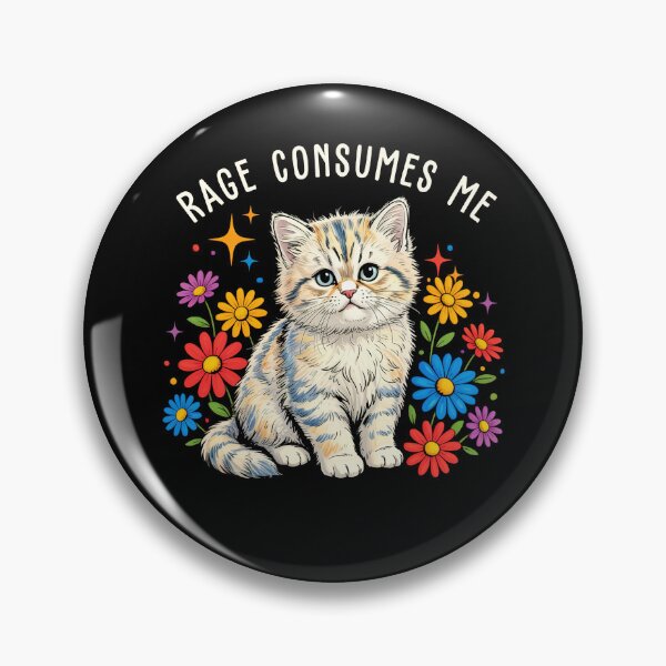Item preview, Rage Consumes Me Cat designed and sold by charoen-design.