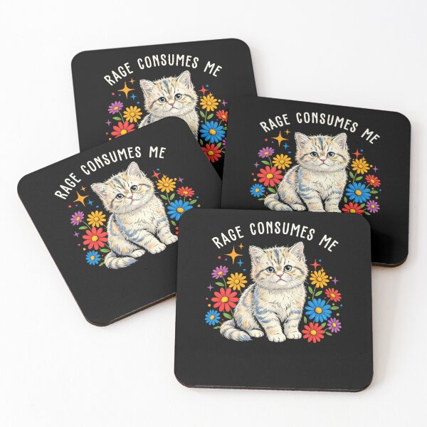 Item preview, Rage Consumes Me Cat designed and sold by charoen-design.