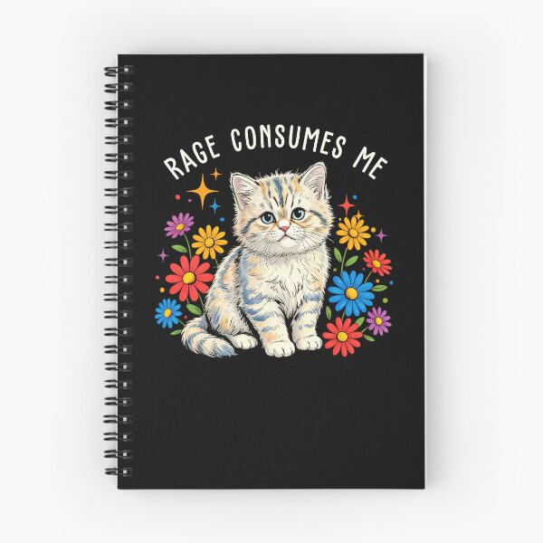 Item preview, Rage Consumes Me Cat designed and sold by charoen-design.