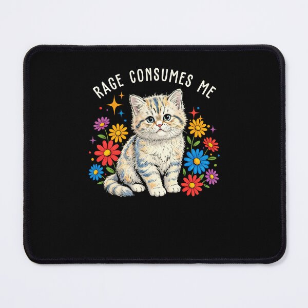 Item preview, Rage Consumes Me Cat designed and sold by charoen-design.
