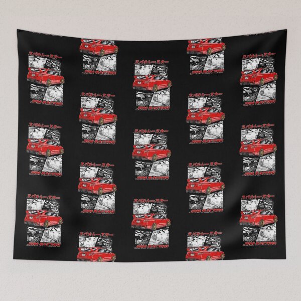 Item preview, JDM Racing Red Subaru WRX STI Manga Art designed and sold by AnibalProsacco.