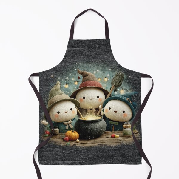 Item preview, Cute Halloween Witches Brewing Magical Autumn Potion designed and sold by colorful-white.