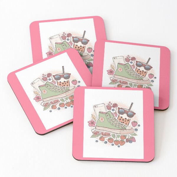 Item preview, Retro Strawberry Boba designed and sold by lifeinspired4u.