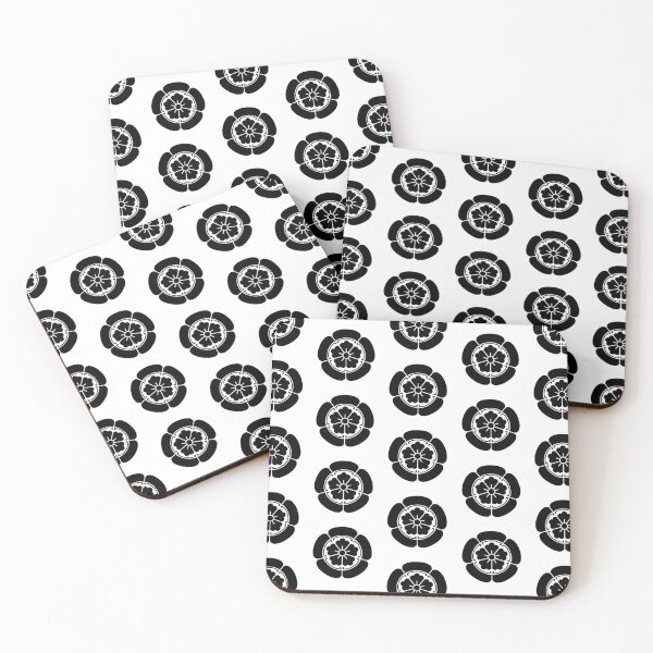 Item preview, Samurai Oda Mokko Nobunaga Oda Family Crest Black White Tile / Japanese Crest  designed and sold by 戦国まーけっと SENGOKU MARKET.