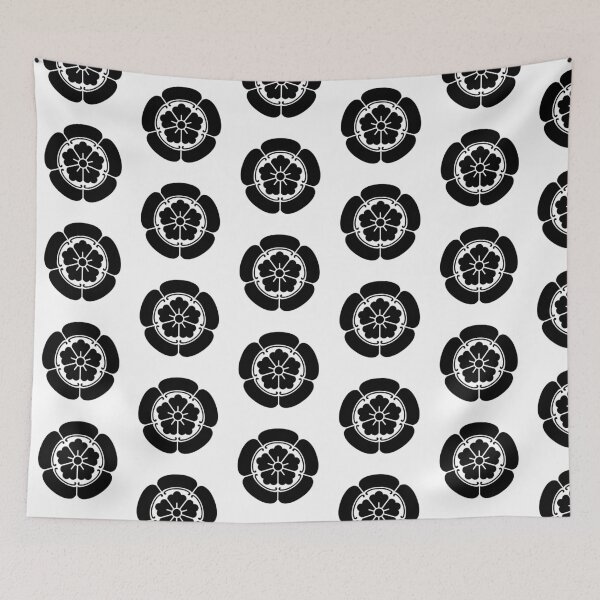 Item preview, Samurai Oda Mokko Nobunaga Oda Family Crest Black White Tile / Japanese Crest  designed and sold by 戦国まーけっと SENGOKU MARKET.