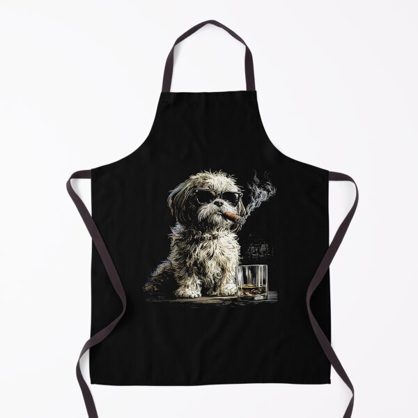 Item preview, Shih Tzu Drinking Whiskey Funny Dog Meme designed and sold by charoen-design.