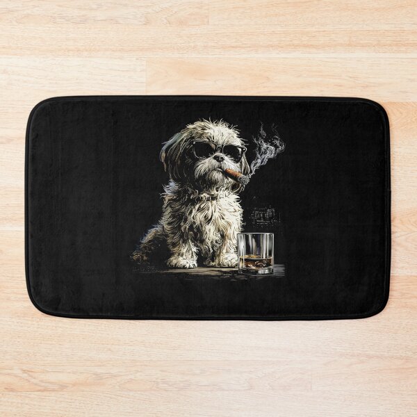 Item preview, Shih Tzu Drinking Whiskey Funny Dog Meme designed and sold by charoen-design.