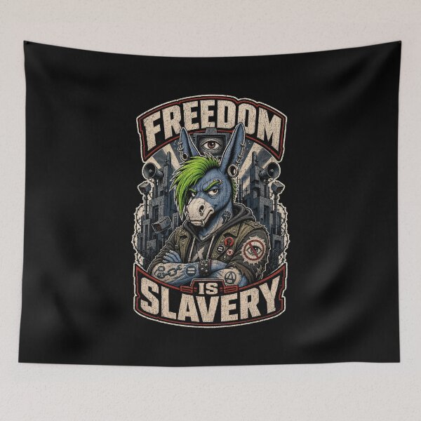 Item preview, Freedom Is Slavery | Anti-Socialist Resistance designed and sold by dwinburn.