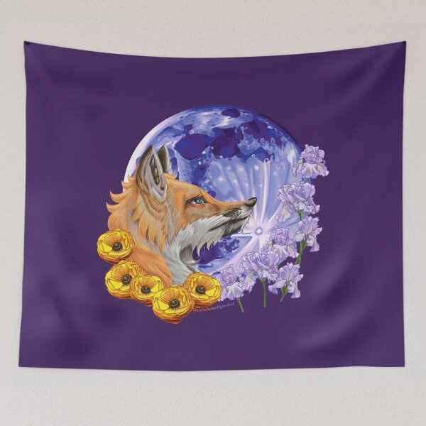 Item preview, Moongazing Fox -- Moonfox designed and sold by KrystalBStudios.